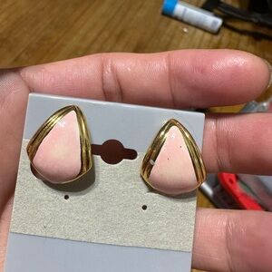 Vintage Monet Gold Tone Earrings